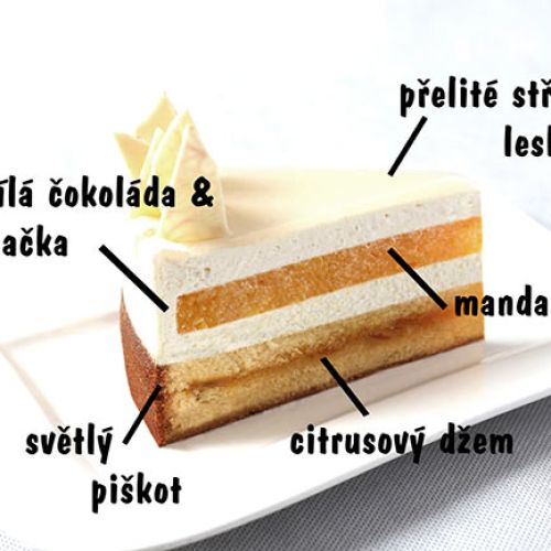 Mandarinka & bílá čokoláda