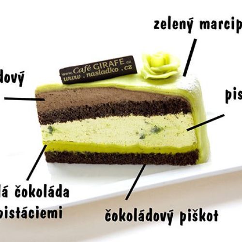 Pistáciový dort