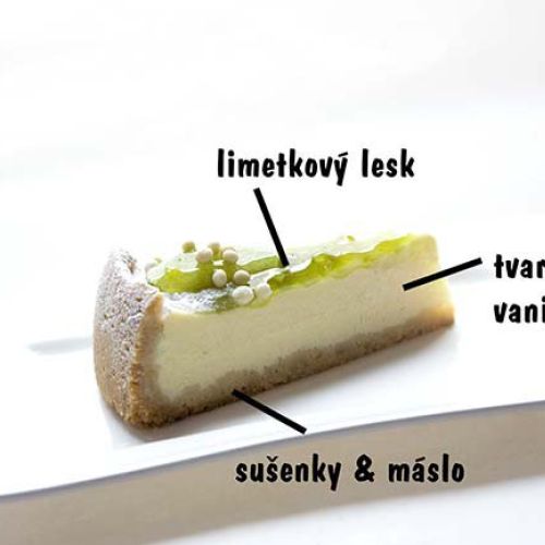 Cheesecake limetkový